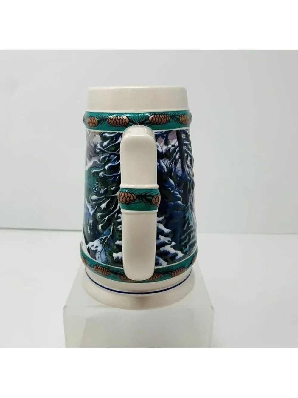 Anheuser Busch BUDWEISER BEER STEIN 3D 1993 Special Delivery Clydesdale Holiday